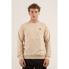 Airlife Saturn Ur7 Pro I Sıfır Yaka Erkek Sweatshirt Bej