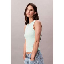Calvin Klein Kadın Logo Detaylı Ribanalı Tank Top