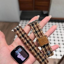 Alstrap Apple Watch 11-10(46MM) 9 8 7(45MM) 6 5 4 SE(44MM) Uyumlu Premium Kumaş Kordon Butik Seri