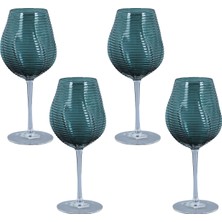 LuckyArt Florence Lucky Art 4lu Cam Kadeh Seti Mavi