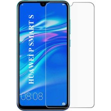 Elixem Huawei P Smart S Uyumlu 9H Düz Şeffaf Ekran Koruyucu Temperli Cam