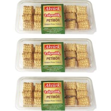 Aktürk Lokmalık Petibör Bisküvi Arası Lokum 250 gr x 3 Adet