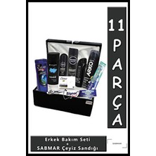 Nivea Damat Bohçası Nişan Bohçası Erkek Bakım Seti Erkek Bohça Damat Çeyiz Sandığı Siyah 2022055TS