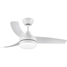 42 Inç Işıklı Modern Tavan Vantilatörü, Sessiz Dc Motor, 6 Hız ve Uzaktan Kumandalı