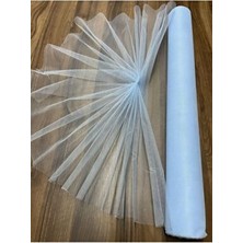Buse Tül Mavi Tül 5 Metre Grek Tül Süs Tülü Parti Kapı Süsü Bebek Nikah Şekeri Süsleme Tütü Tülü