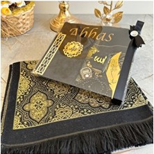 Safa Gift Isimli Seccade, Zikirmatik, Kadife Yasin, Inci Tesbih, Kitap Ayracı, Mini Kuran Çeyizlik Seccade