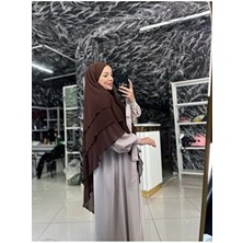 Fashion Journey Ferace Sufle Koldan Baglamalı Takım 2li Takım Hac Umre