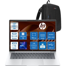 Hp Elitebook 8G1I Intel Ultra7 255H 32GB Ddr5 1tb SSD Intel® Arc™ 140T Gpu Wuxga (1920X1200) IPS 300NIT WIN11HOME Taşınabilir Bilgisayar AD3S5ETH13+ZETTAÇANTA