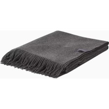 Cashmere Blanket, Charcoal Melange Kaşmir Battaniye