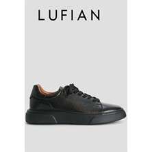Lufian 111230187 Tommy Casual Deri Erkek Sneaker Ayakkabı Siyah
