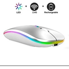 Alfa MEC Tüm Cihazlara Uyumlu Mouse Bluetooth Wireless Şarjlı Fare 2.4g Macbook Ipad Bilgisayar Telefon