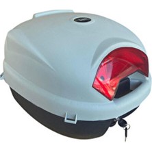 Tien Motor Tien 32 Litre Motosiklet Çantası-Gri (Sırt Dayama Pedi Dahil)