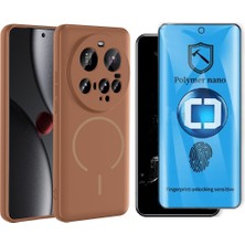 Vendas Xiaomi 15 Ultra Kılıf M-Safe Şarj Özellikli Zore Meta Kapak + Polymer Nano Ekran Koruyucu