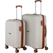 MÇS V379 Pp Y.üretim Pp Valiz 55 cm + 65 cm Siyah Set