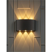 Bs Light Schuar 8011 Haiti Aplik 3+3 Dekoratif Çift Yönlü Aplik 10W 3200K Sarı (Elektrikli)(Pil ile Çalışmaz)