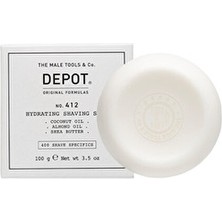 Depot No. 412 Hydrating Shaving Soap Nemlendirici Tıraş Sabunu Refill 100 gr