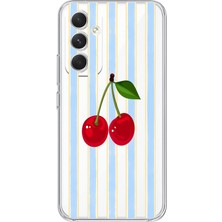 Manitoba Samsung Galaxy M14 Uyumlu Baskılı Yumuşak Silikon Şeffaf Telefon Kılıfı