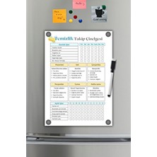 Metranya Ev Için Temizlik Takip Çizelgesi, Günlük Temizlik Planlayıcısı, Buzdolabı Mıknatıslı Magnetli Notluk