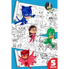 Sina Ticaret Pijamalı Kahramanlar Gece Ekibi Dev Boyama Kağıdı Boyama Rulosu Büyük Boy 5 Metre