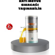 Selfbuysell Taşınabilir Şarjlı Katı Meyve Sıkacağı – 45W Güç, 18000 Rpm Hız, 400 ml Kapasite