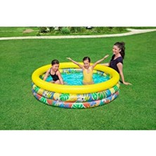 Mıncır Shop 168 cm x 38 cm Renkli Şişme Oyun ve Yüzme Havuzu 2+ Yaş İçin Eğlenceli Alan