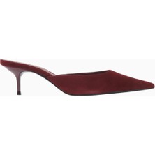 Schutz 63MM Topuklu Süet Point-Toe Mules, Günlük ve Gece Zarafeti