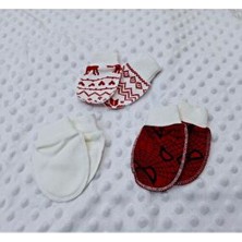 Berkay Sundan Pamuklu Desenli Bebek Eldiveni 3 Çift