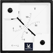 Aquavolt Çiftli Analog Voltmetre (Double Voltmeter)