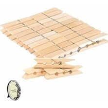  20 adet kaliteli ahşap mandal çamaşır askısı 6cm çamaşır mandalı