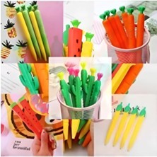 Güzelyüz Avm 5 Adet 0,7 Uçlu Kalem Seti Kaktüs , Karpuz , Havuç , Mısır , Ananas Model Versatil Kalem Seti