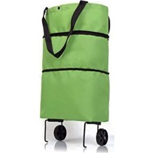 Sepetix Tekerlekli Alışveriş Çantası - Tekerlekli Omuz Çantası- Tekerlekli Pazar Çantası