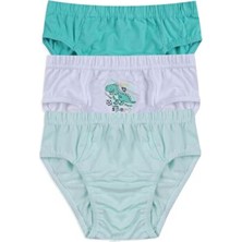 Koza İç Giyim Erkek Çocuk 3'lü Sevimli Dinazor Baskılı Slip