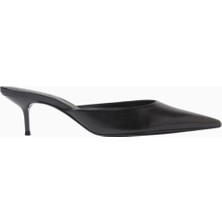 Schutz 63MM Topuklu Deri Point-Toe Mules, Şık ve Konforlu Günlük Tasarım