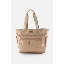 İcone Bag Günlük Su Itici Çanta - Laptop Bölmeli, Kapitone Detaylı, Çok Cepli, Biberon Gözlü, Valiz Aparatlı