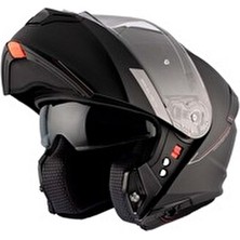  genesis sv solid a1 mat çene açılır kask siyah