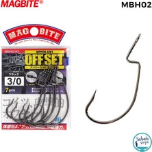 Magbite Uppercut Offset Iğne Siyah #3/0 (7 Adet)