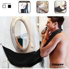 Easyso Desire Pratik Sakal Kesme Örtüsü, Siyah, Tela Kumaş Berber/kuaför Önlüğü Black Standart Boy Saç Kesme Örtüsü Vantuzlu