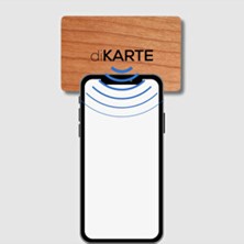 Dikarte Bamboo Digital Business Card - Cherry - Hazır Tasarım 2