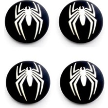 Cafele Spiderman Logo Joystick Koruyucu Silikon Pad Ps3-Ps4-Ps5-Xbox One-X-S-Series Siyah