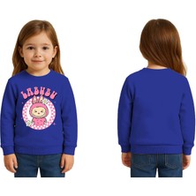 Sedirli Unisex Labubu Baskılı Çocuk Swaetshirt 3 Iplik Şardonlu