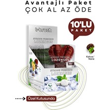Kahve ve Nane Aromalı Ferahlatıcı Ağız Pastili - Alkolsüz ve Şekersiz (10 Paket)
