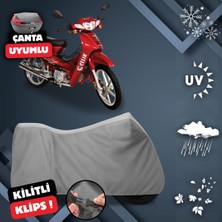 ULTRASHOP Çelik Motor CK100-3 Sport Motosiklet Brandası Su Geçirmez Topcase Arka Çanta Uyumlu Dış Ortam Motor Branda
