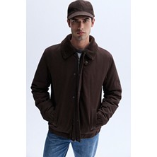 Mudo Pelüş Yaka Mont Ceket