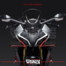 Cfmoto 450SR Kanat Kaplama Kanat Sticker Karbon Desen Yüksek Kalite Folyo