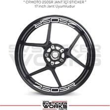 Cfmoto 250SR Sticker Jant Içi Yazı 8li Sticker Set