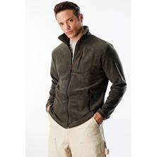 Genius Store Erkek Polar Tam Fermuarlı 3 Cepli Outdoor Polar Ceket Tactical Flecee Polar-Gns