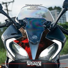 Cfmoto 250SR Sticker Ön Kafa Kaplama Modeli Hazır Kit Punisher Sticker Desen Kaplama