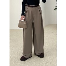 Moda Aksa 3851 Kruvaze Pantolon Bej