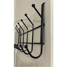 Entude Siyah Kapı Arkası Askılığı 12 Kancalı Kapı Askılığı