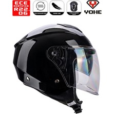 Yohe Motor Kaskı 852-SHİNNY Black